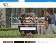 Tablet Screenshot of kingslandfamilydentist.com